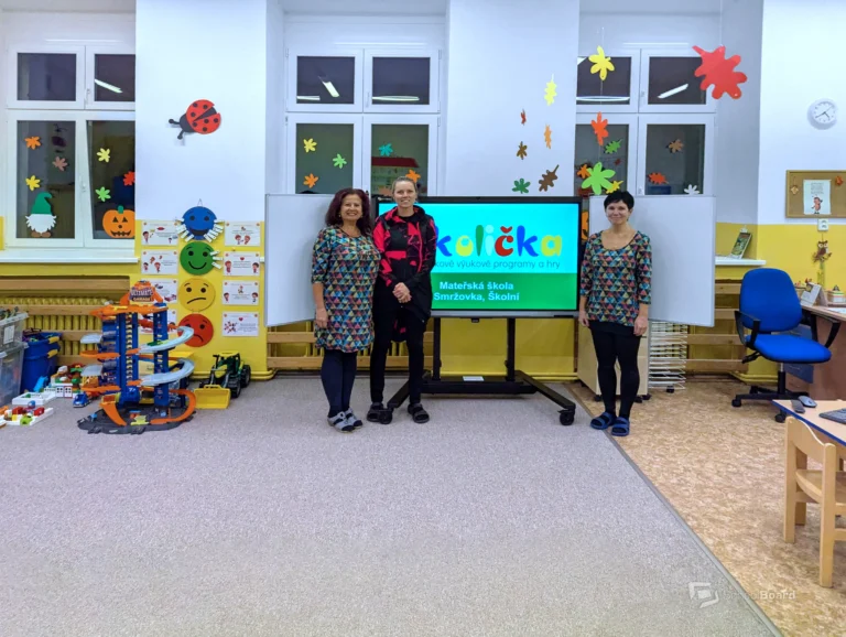 Interaktivní tabule v mateřské škole Smržovka