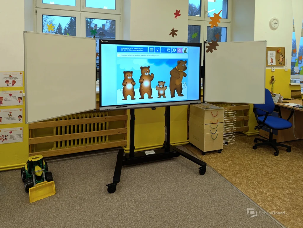 Interaktivní tabule v mateřské škole Smržovka